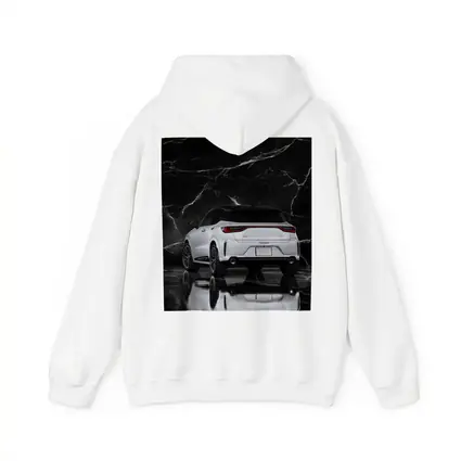 Lexus LBX White SUV Black Marble Background