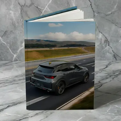 Lexus LBX Driving Open Highway Rolling Hills