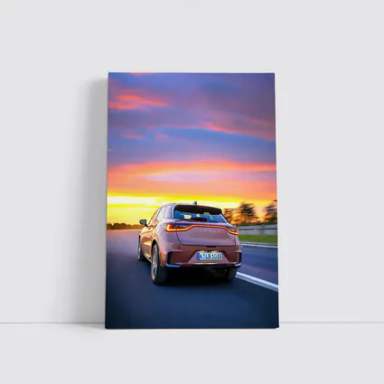 Lexus LBX Driving At Sunset Highway
