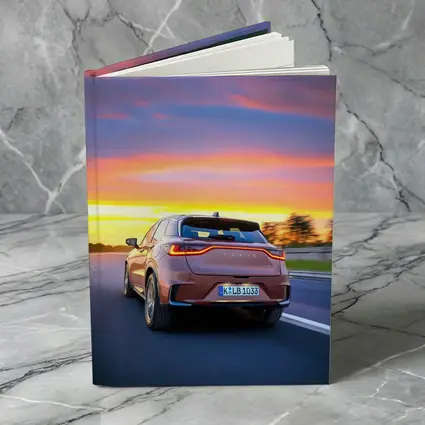 Lexus LBX Driving At Sunset Highway