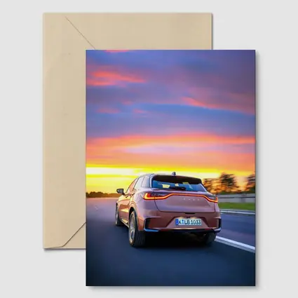 Lexus LBX Driving At Sunset Highway