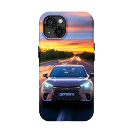 Lexus LBX Driving Highway At Sunset