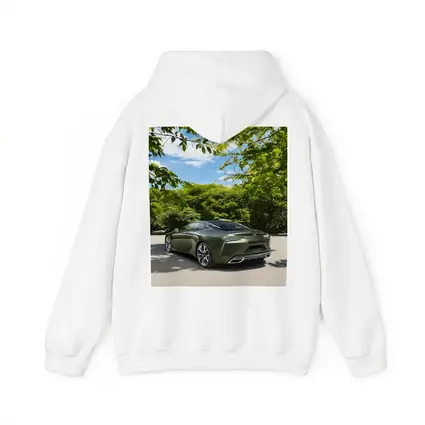 Lexus LC Green Coupe Surrounded By Trees