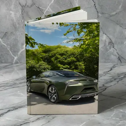 Lexus LC Green Coupe Surrounded By Trees