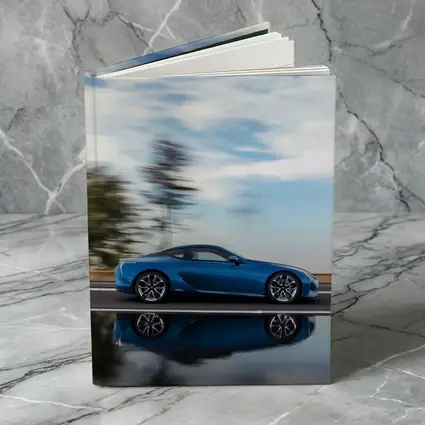 Lexus LC Blue Coupe Speed Road Shot