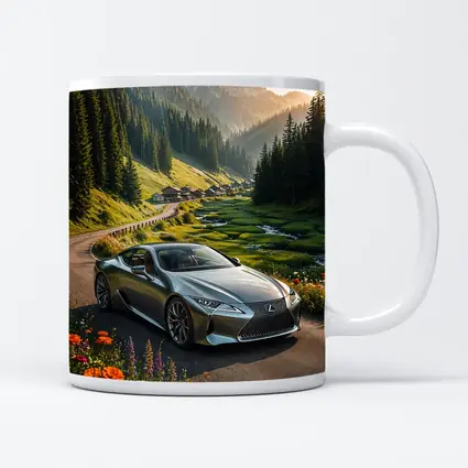 Lexus LC Coupe Mountain Valley Road