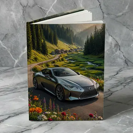 Lexus LC Coupe Mountain Valley Road