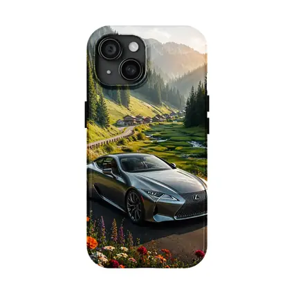 Lexus LC Coupe Mountain Valley Road