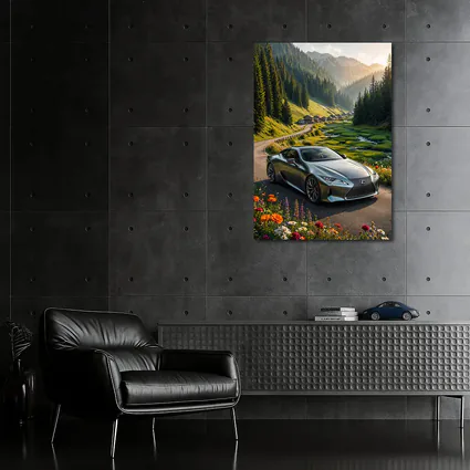 Lexus LC Coupe Mountain Valley Road