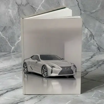 Lexus LC Silver Coupe Studio White Background