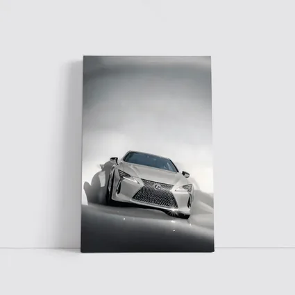 Lexus LC White Studio Light Background