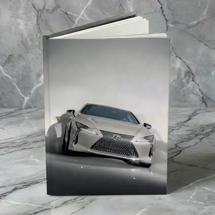Lexus LC White Studio Light Background