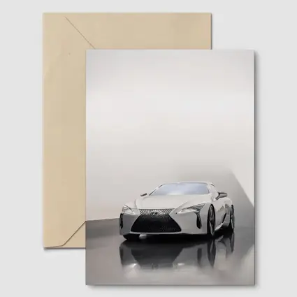 Lexus LC White Studio Minimal Background