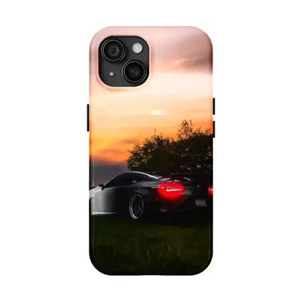 Lexus LC500 Black Sports Car Sunset Sky