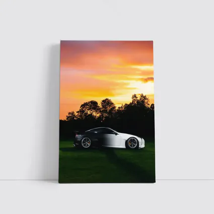 Lexus LC500 Coupe At Golden Sunset