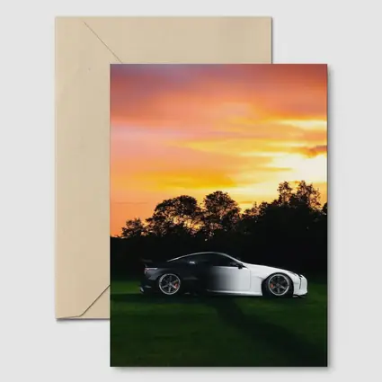 Lexus LC500 Coupe At Golden Sunset