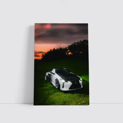 Lexus LC Wide Body Sunset Grass