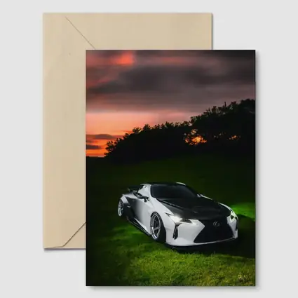 Lexus LC Wide Body Sunset Grass
