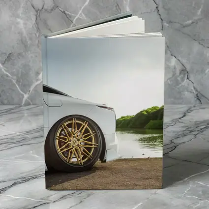 Lexus LC500 White Gold Wheels Lakeside
