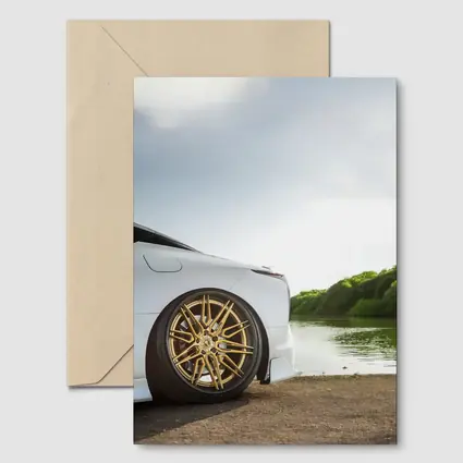 Lexus LC500 White Gold Wheels Lakeside
