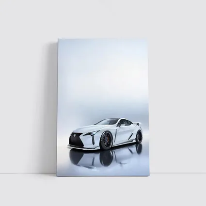 Lexus LC White Wide Body Studio Shot
