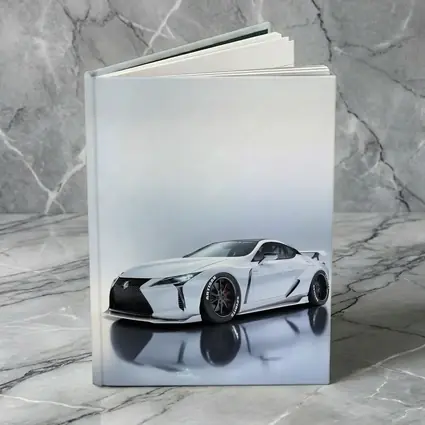 Lexus LC White Wide Body Studio Shot