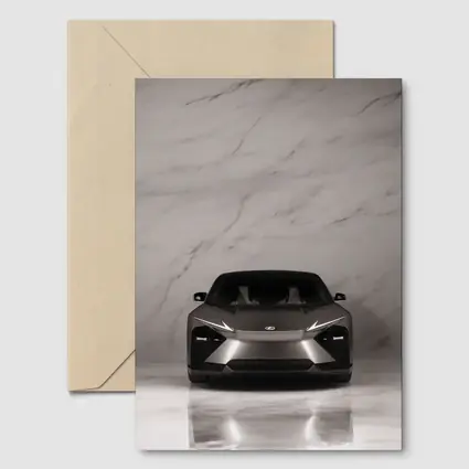 Lexus LF-ZC Concept Car White Marble Studio