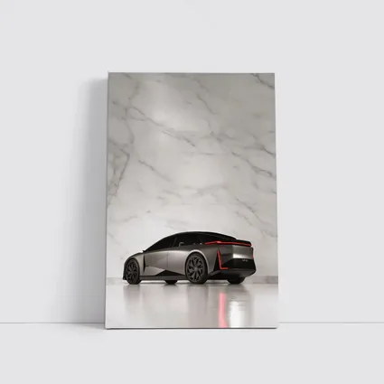 Lexus LF ZC Concept Silver Marble Background