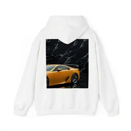 Lexus LFA Yellow Sports Car Black Marble