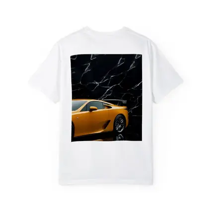 Lexus LFA Yellow Sports Car Black Marble
