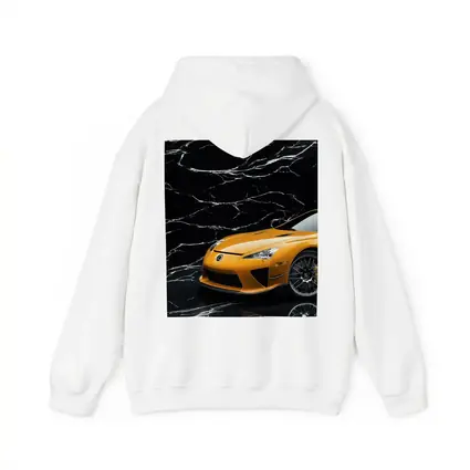 Lexus LFA Orange On Black Marble