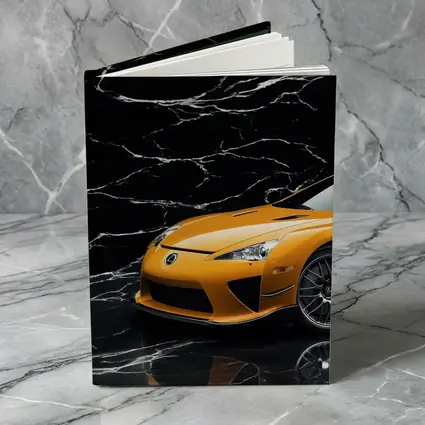 Lexus LFA Orange On Black Marble