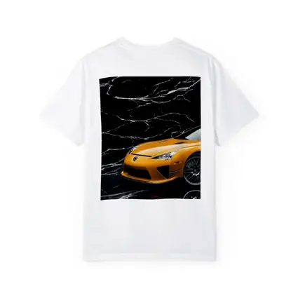Lexus LFA Orange On Black Marble