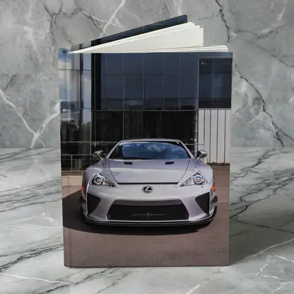 Lexus LFA Silver Front View Glass Building