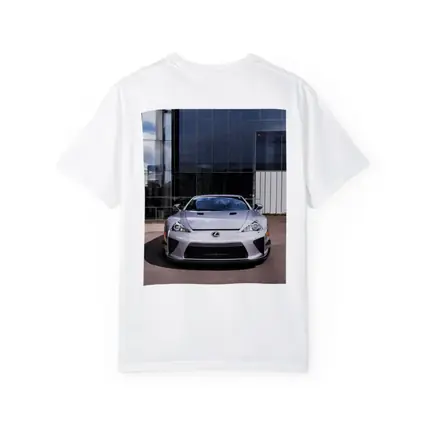 Lexus LFA Silver Front View Glass Building