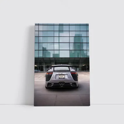 Lexus LFA Rear View Glass Building