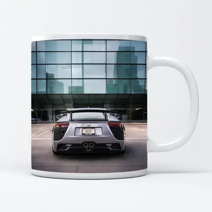 Lexus LFA Rear View Glass Building