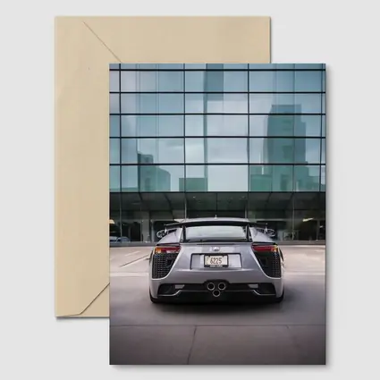 Lexus LFA Rear View Glass Building