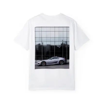 Lexus LFA Silver Supercar Glass Building