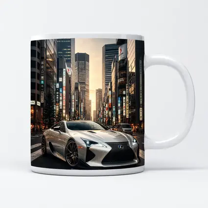 Lexus LC Tokyo City Street Sunset