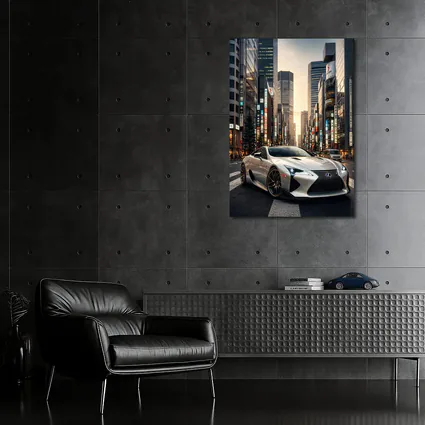 Lexus LC Tokyo City Street Sunset