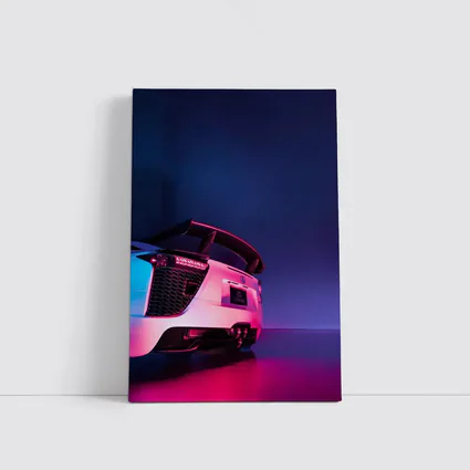 Lexus LFA White Rear Neon Studio
