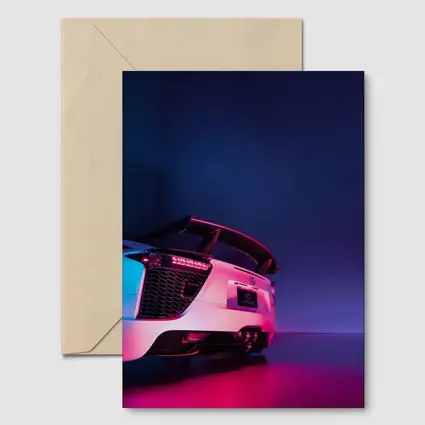 Lexus LFA White Rear Neon Studio