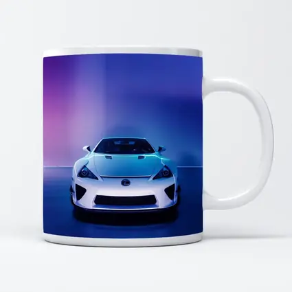 Lexus LFA White Supercar Neon Studio