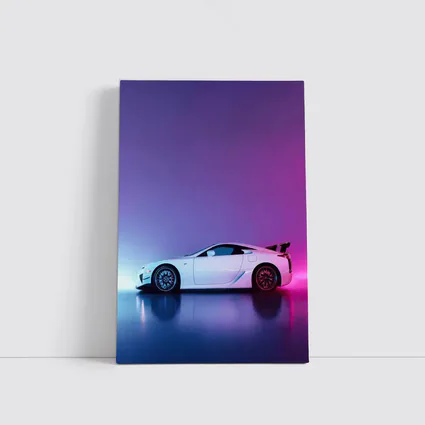 Lexus LFA White Supercar Neon Studio