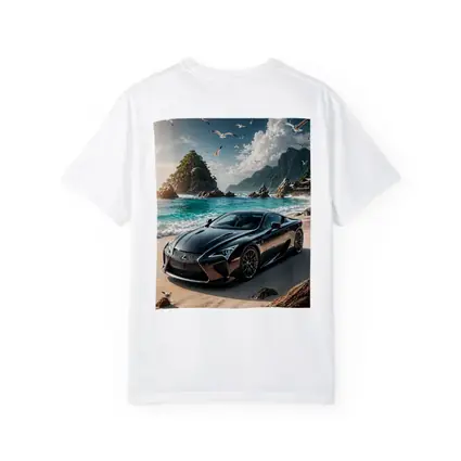 Lexus LC Black Coupe Beach Setting