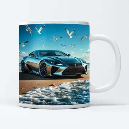 Lexus LC Coastal Beach Blue Sky