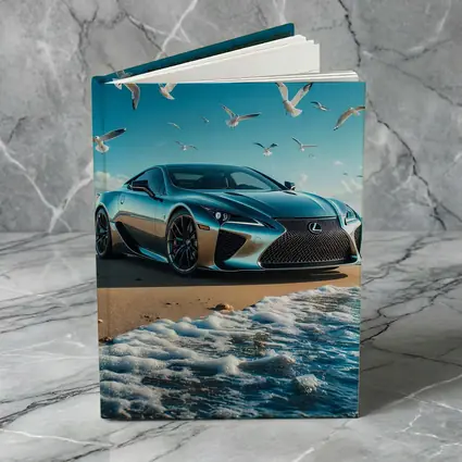 Lexus LC Coastal Beach Blue Sky