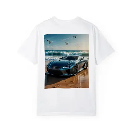 Lexus LFA Blue Sports Car Beach Scene