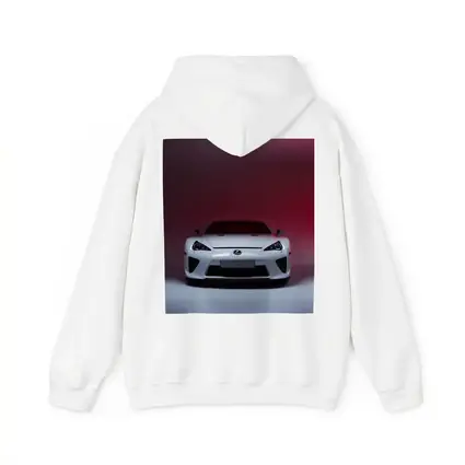Lexus LFA White Supercar Red Background